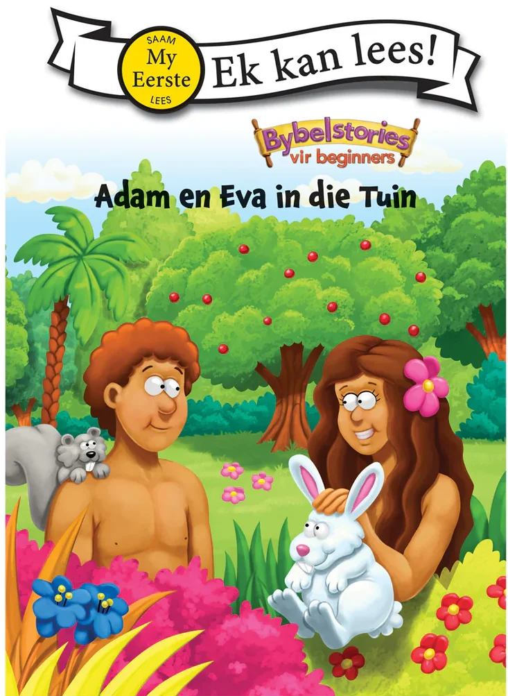 Adam en Eva in die tuin (Ek kan lees!)